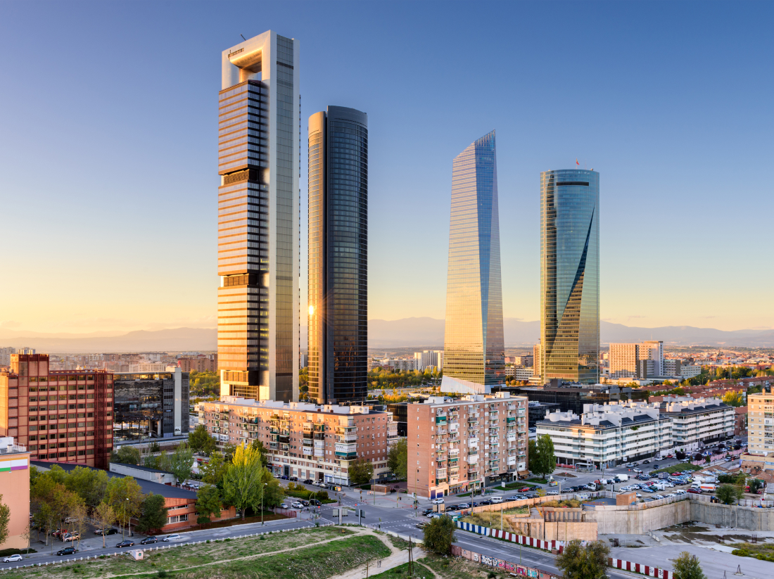 Madrid skyline